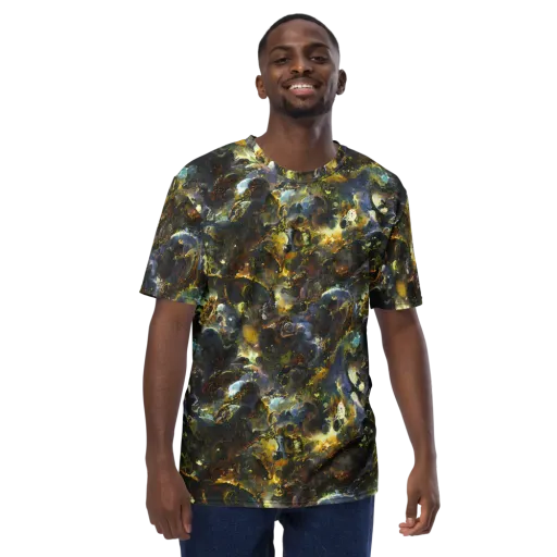 Obsidian Canopy on a Men's Crew Neck T-Shirt
