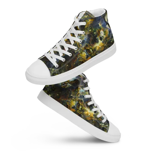 Obsidian Canopy on a Men's High Top Canvas Shoes