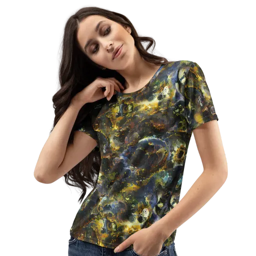 Obsidian Canopy on a Women's Crew Neck T-Shirt
