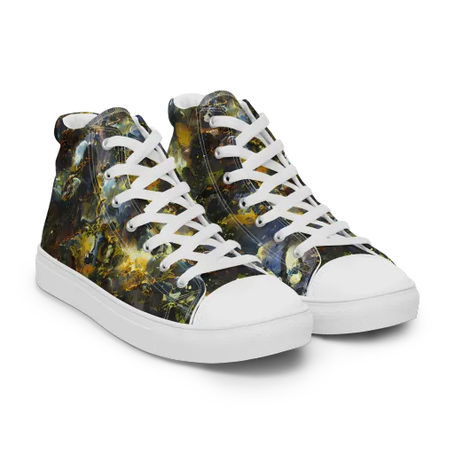 Obsidian Canopy on a Women's High Top Canvas Shoes