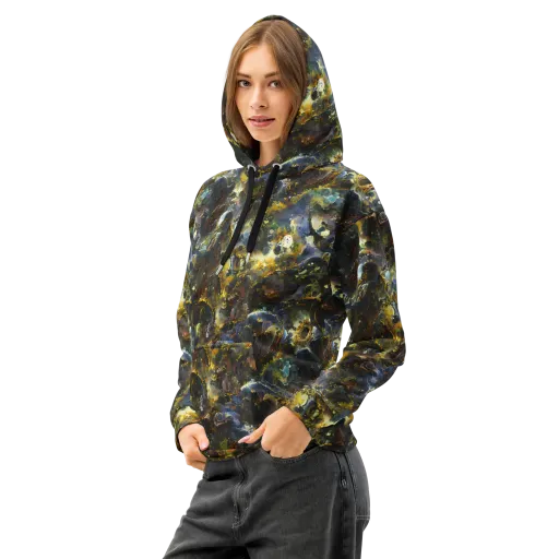 Obsidian Canopy on a Cotton Hoodie