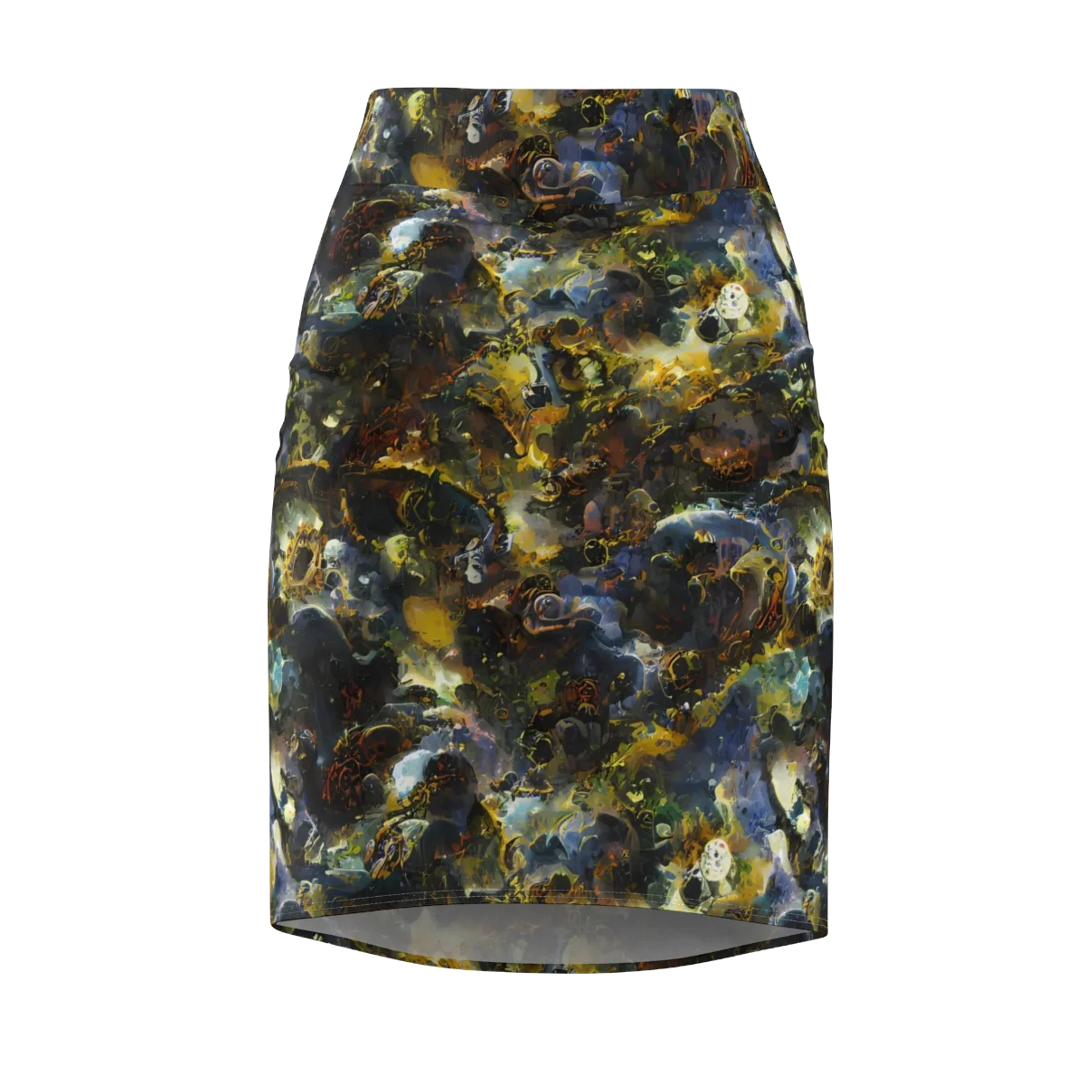Obsidian Canopy on Pencil Skirt — Front