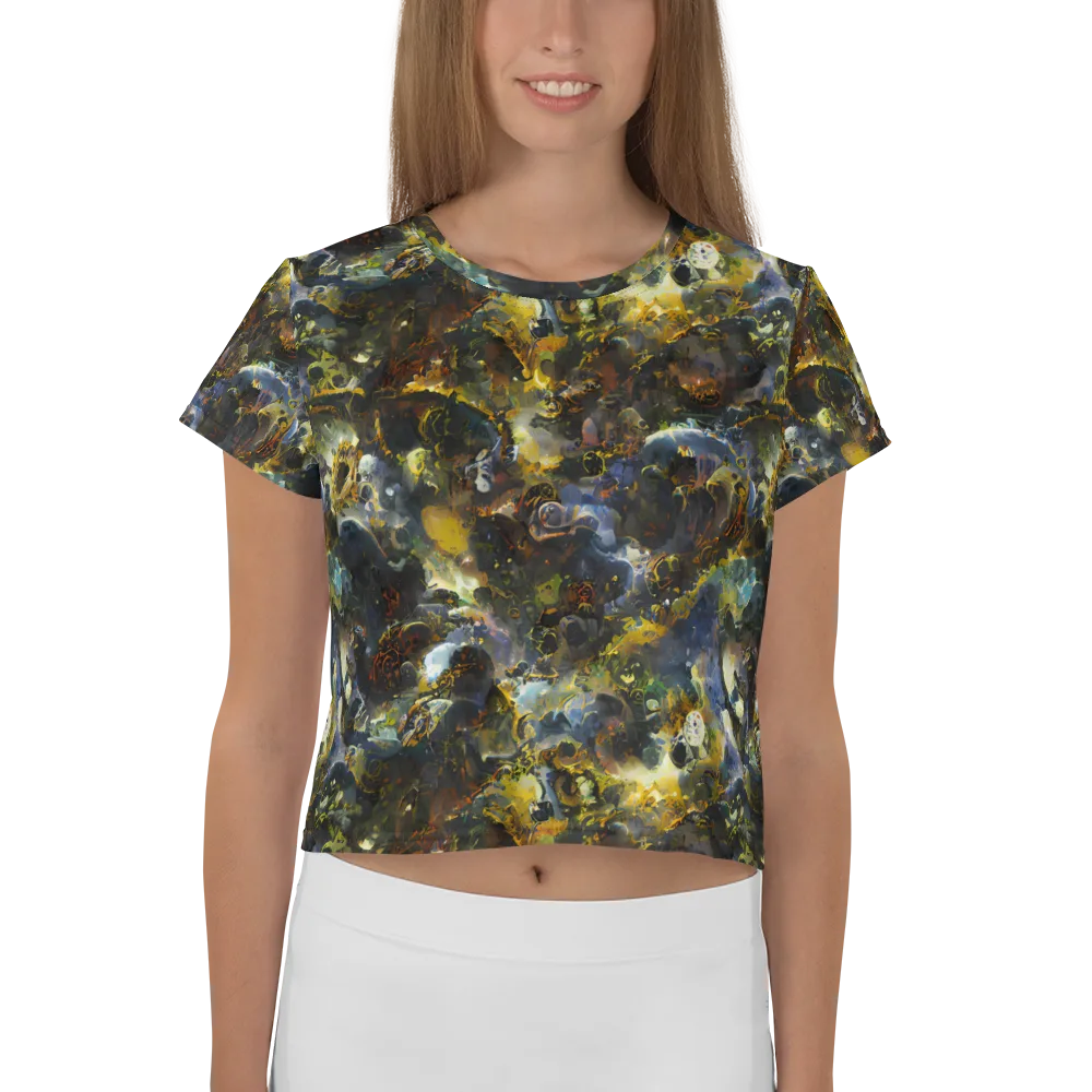 Obsidian Canopy on Crop Tee — Front