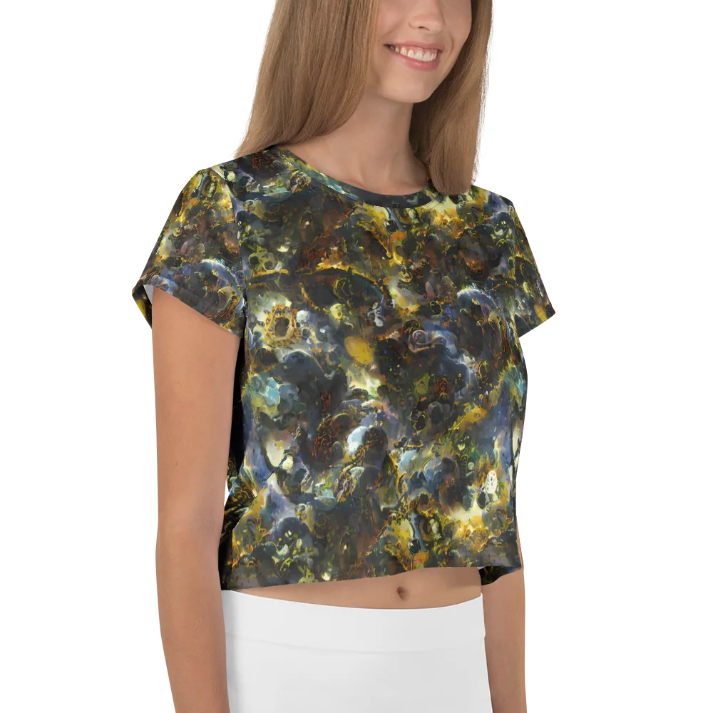 Obsidian Canopy on Crop Tee — Right