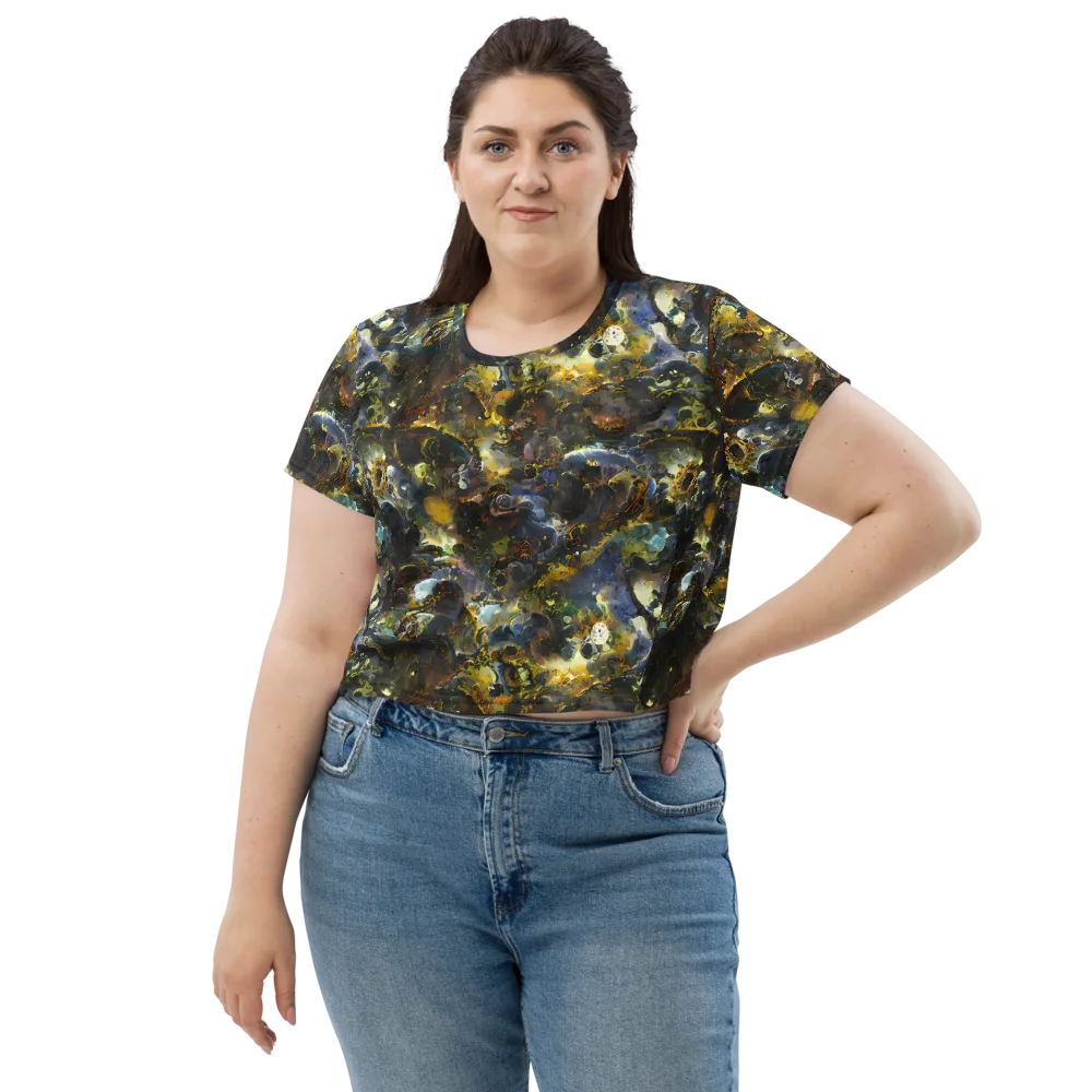 Obsidian Canopy on Crop Tee — Front