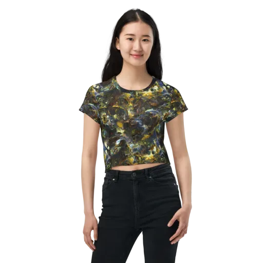 Obsidian Canopy on a Crop Tee