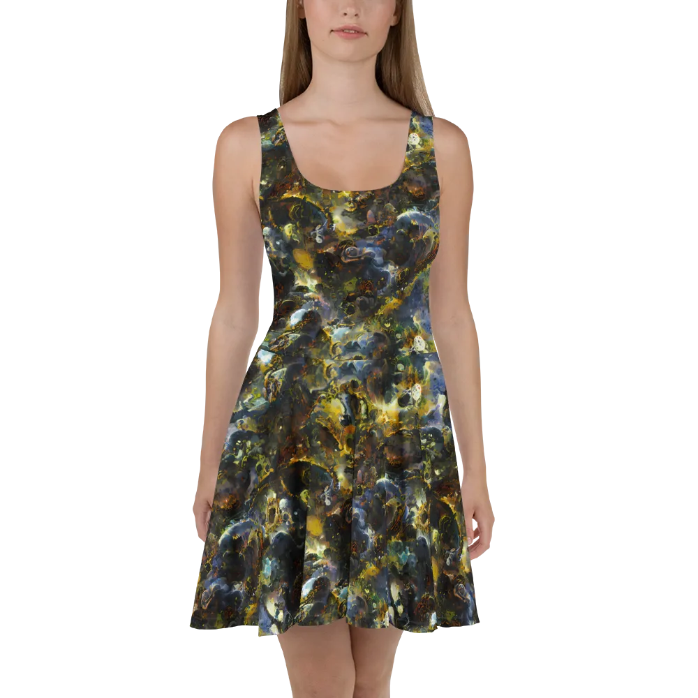 Obsidian Canopy on Skater Dress — Front