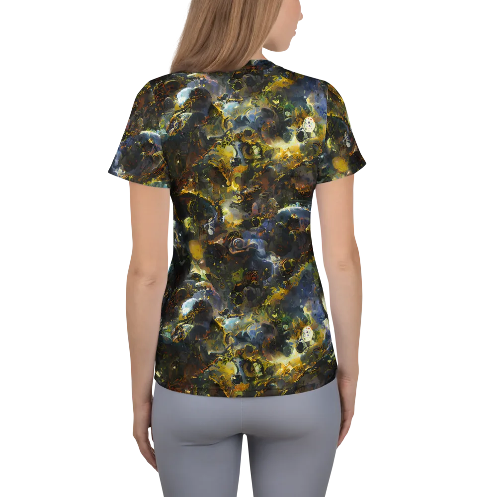 Obsidian Canopy on Women's Athletic T-Shirt — Back