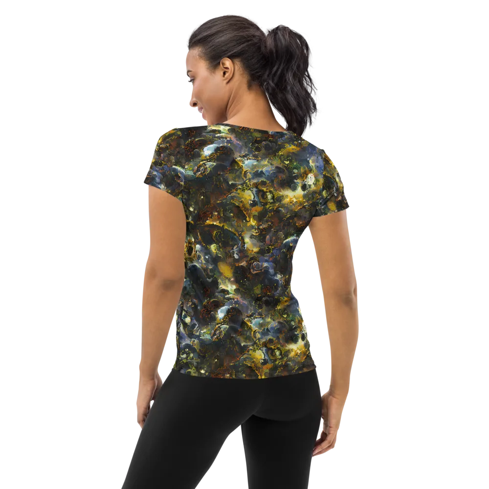 Obsidian Canopy on Women's Athletic T-Shirt — Back