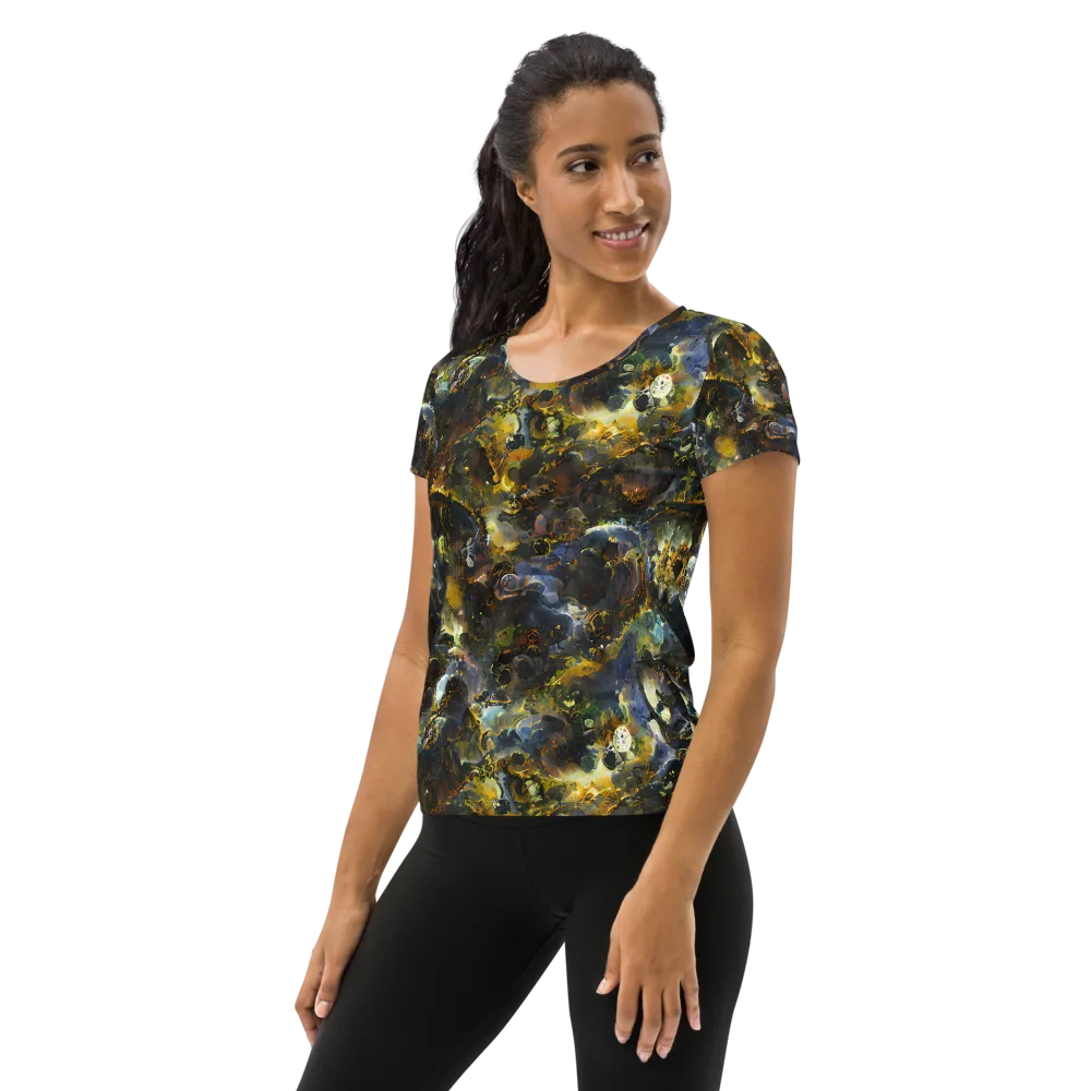 Obsidian Canopy on Women's Athletic T-Shirt — Left