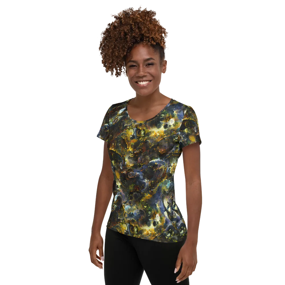 Obsidian Canopy on Women's Athletic T-Shirt — Left