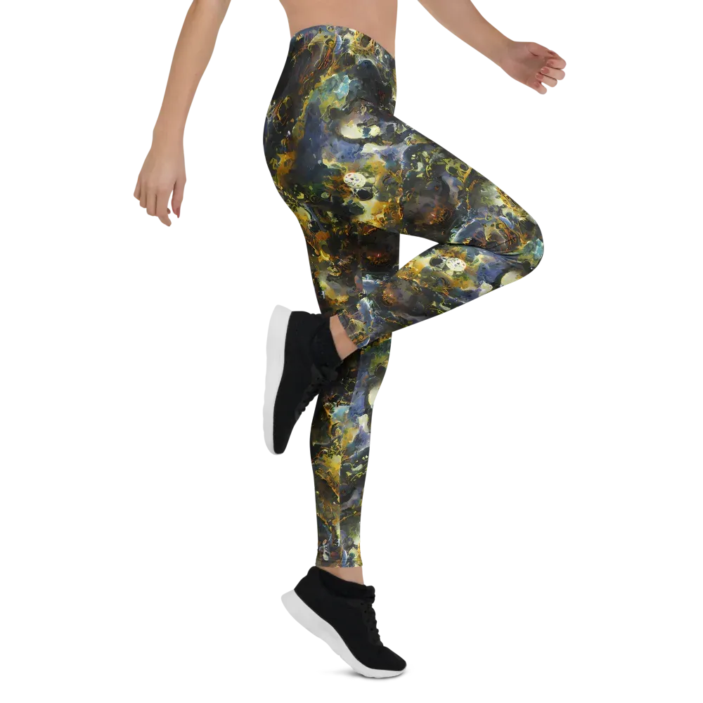 Obsidian Canopy on Leggings — Right