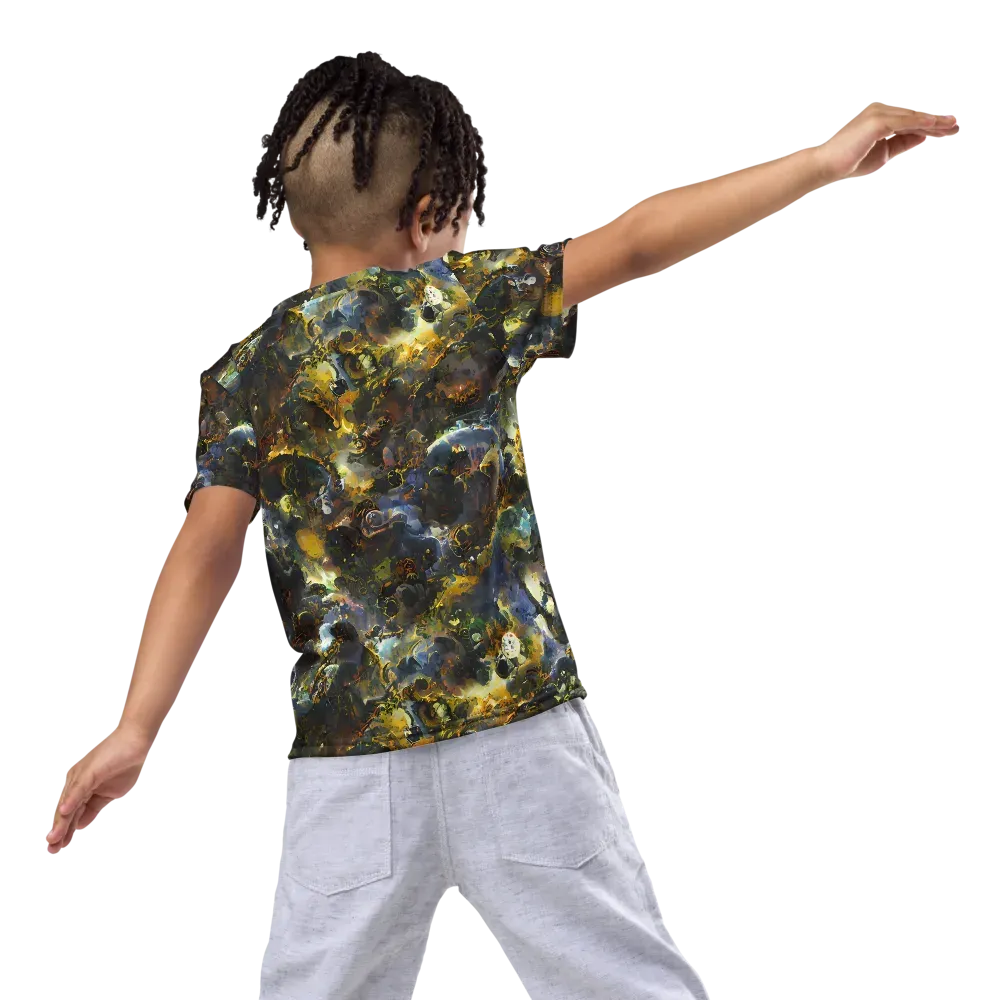 Obsidian Canopy on Kids Crew Neck T-Shirt — Back