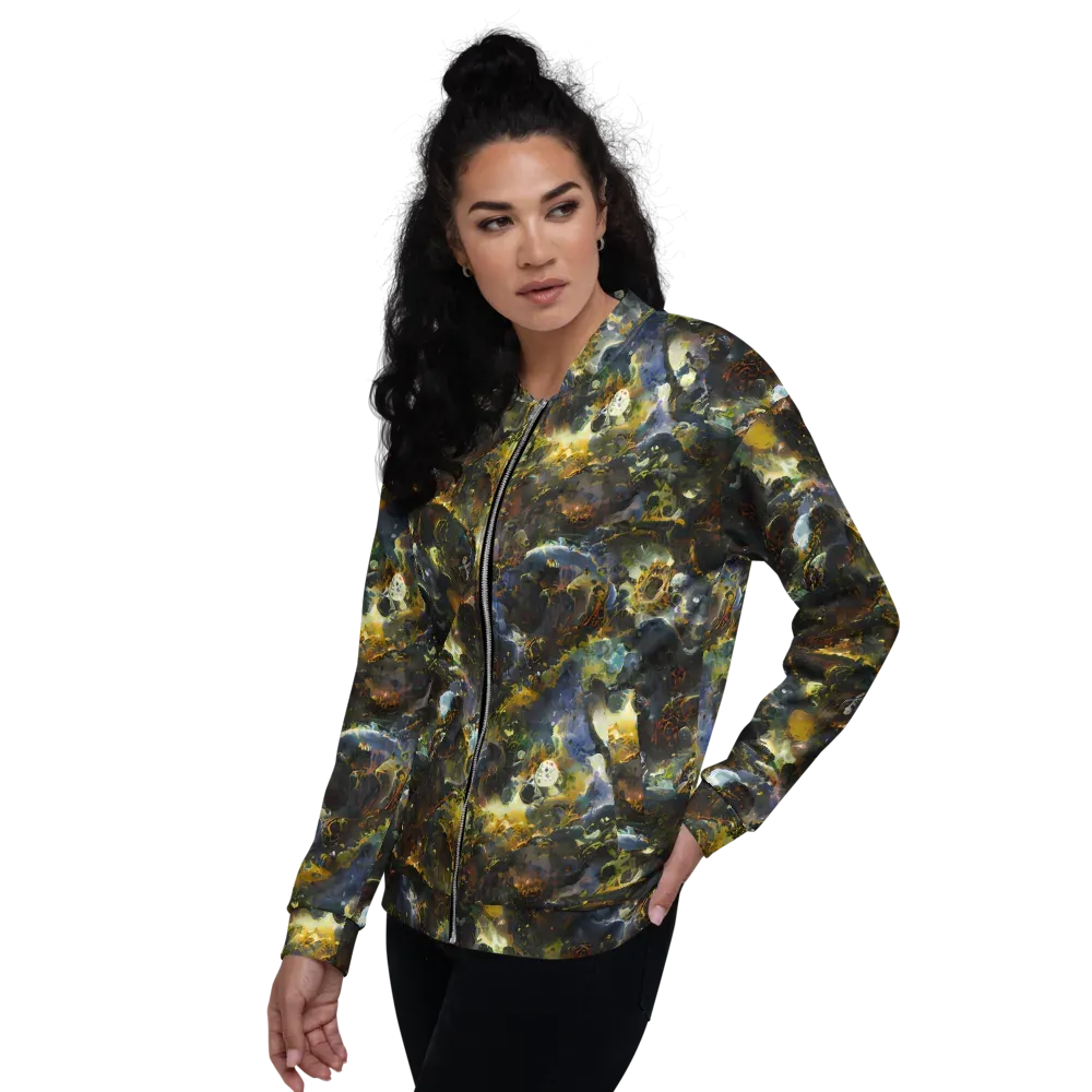 Obsidian Canopy on Bomber Jacket — Left