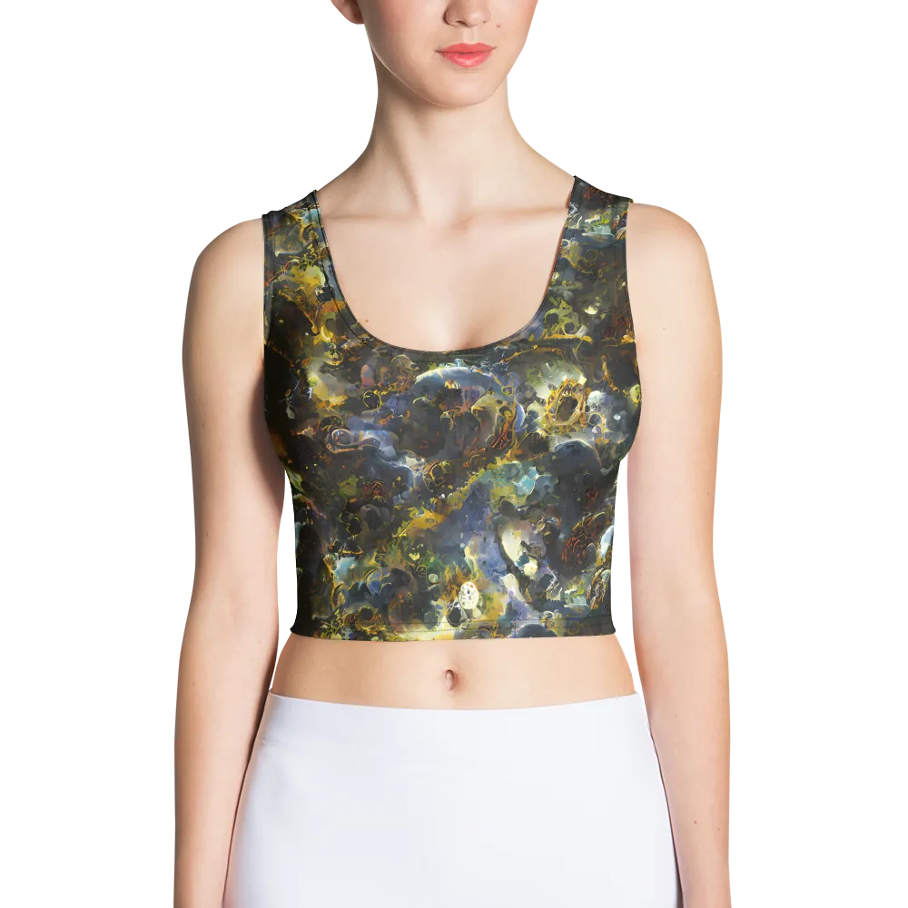 Obsidian Canopy on Crop Top — Front