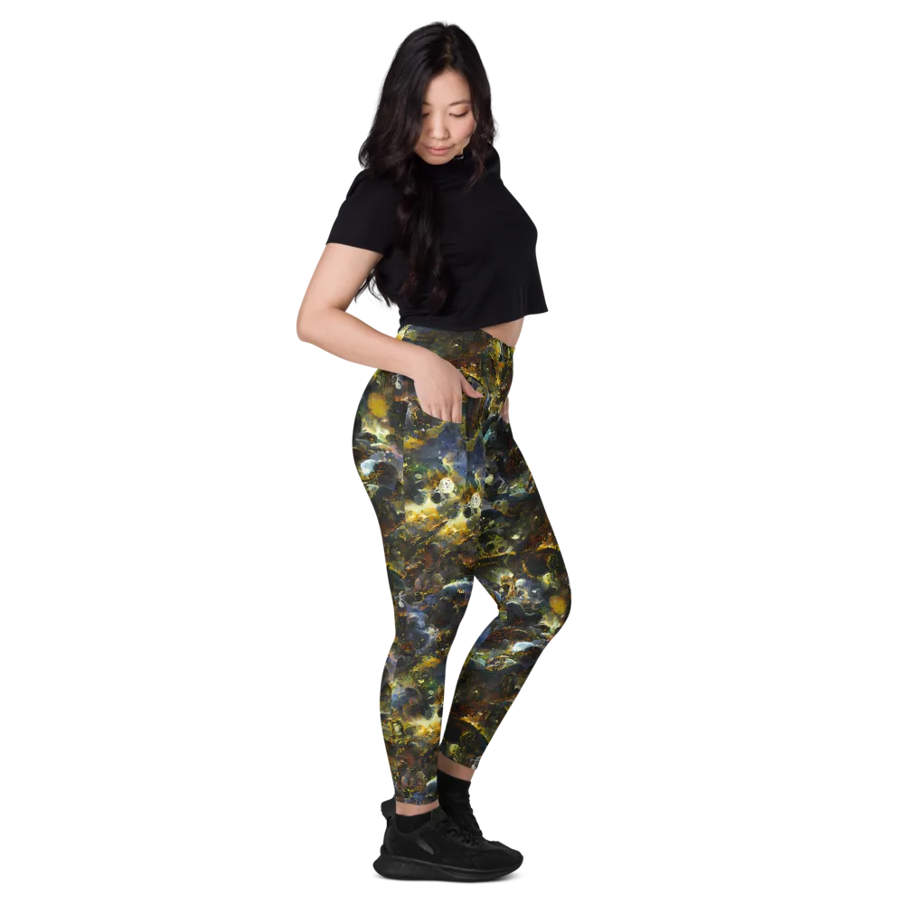 Obsidian Canopy on Leggings with Pockets — Right