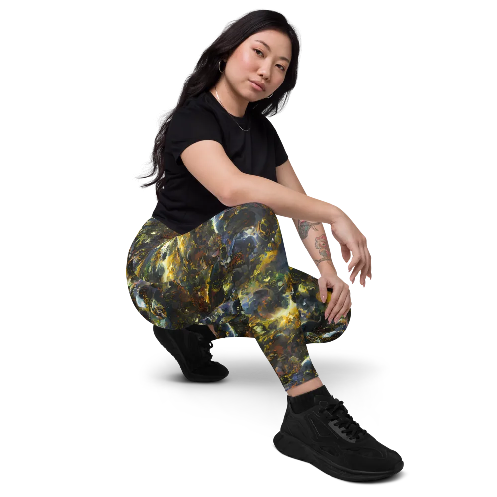 Obsidian Canopy on Leggings with Pockets — Right Front