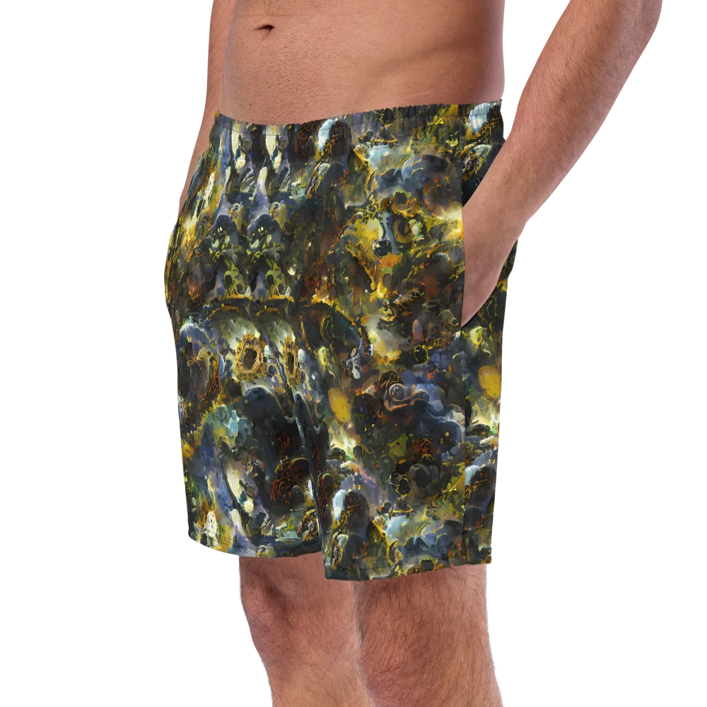 Obsidian Canopy on Swim Trunks — Left Front