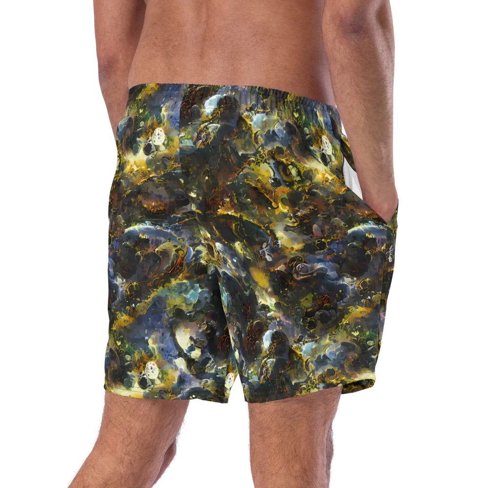 Obsidian Canopy on Swim Trunks — Right Back