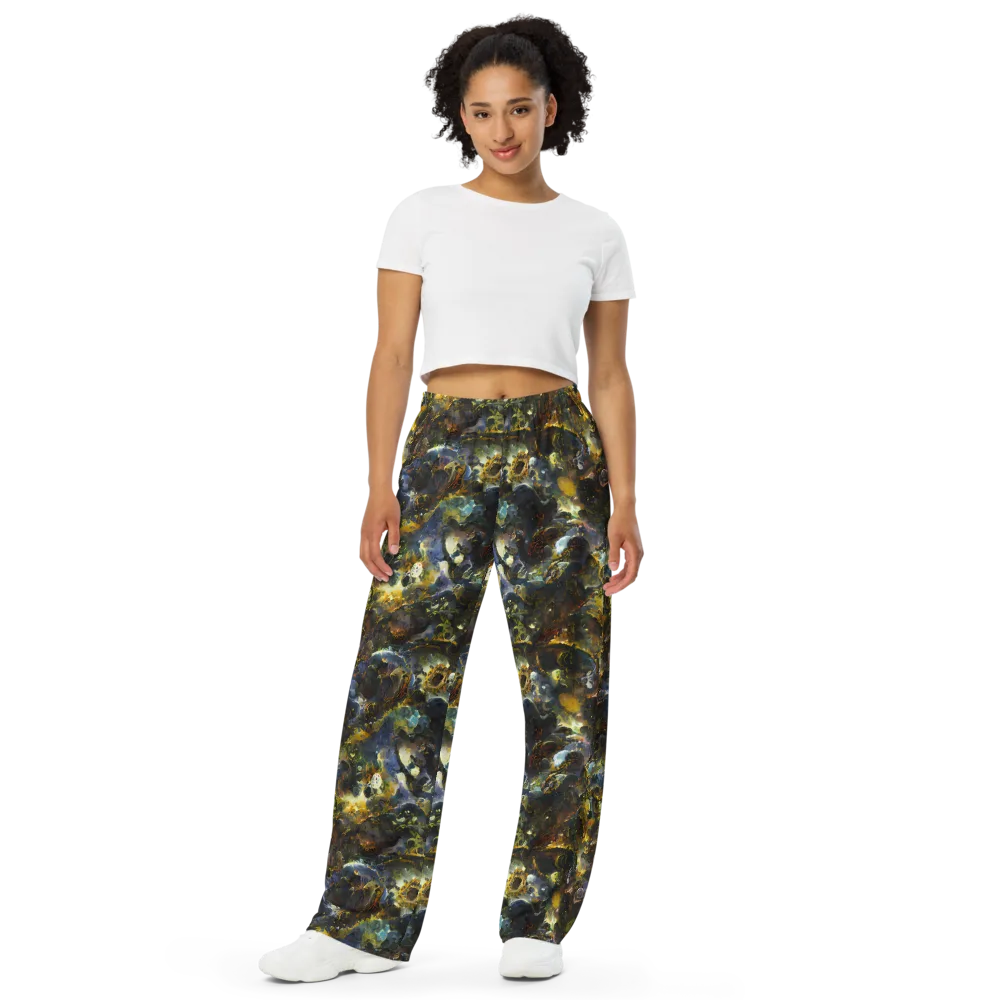 Obsidian Canopy on Wide-Leg Pants — Front