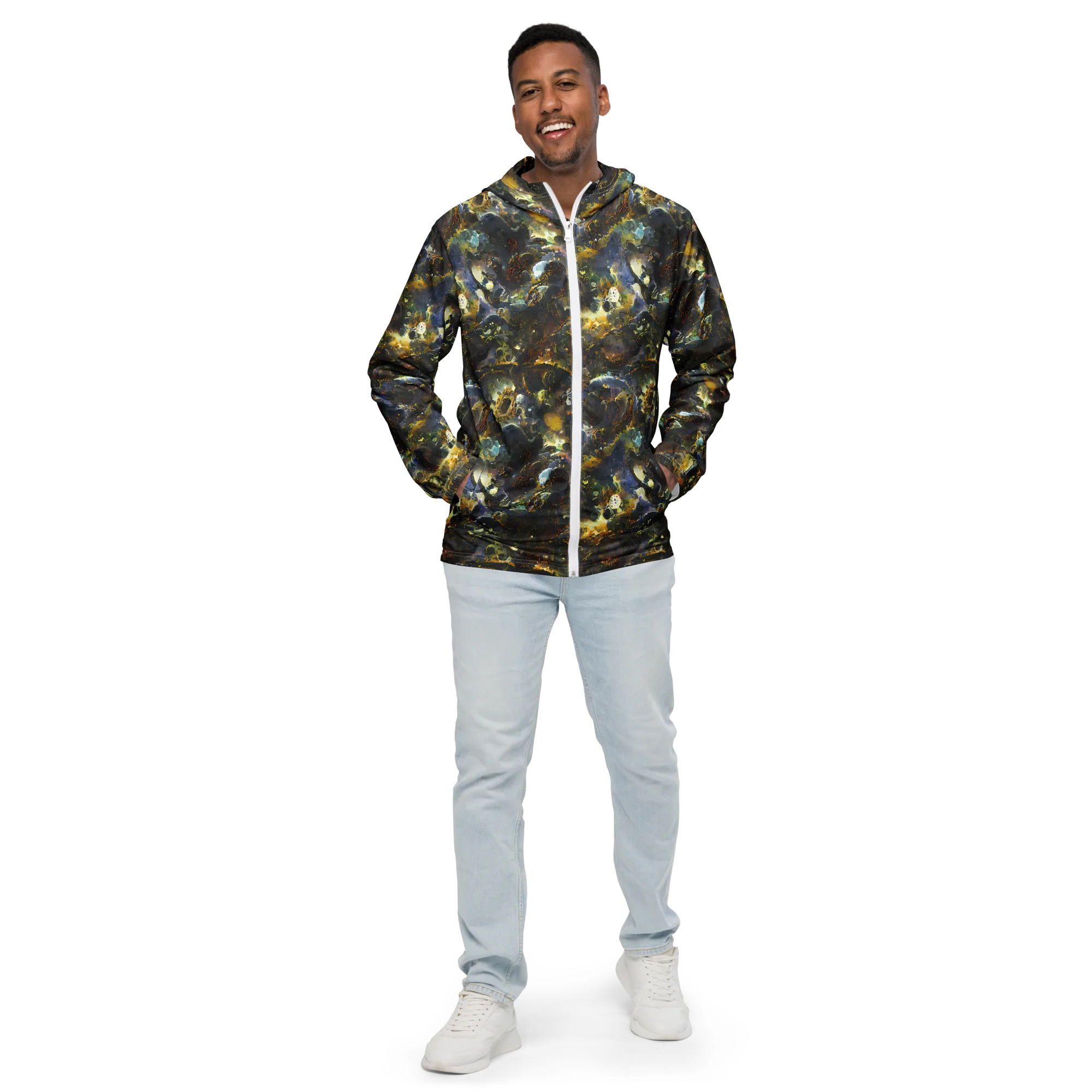 Obsidian Canopy on Men's Windbreaker — Front