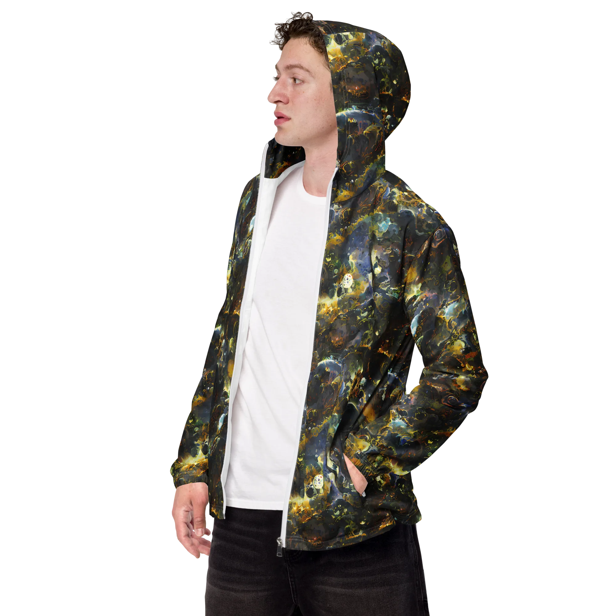 Obsidian Canopy on Men's Windbreaker — Left Front