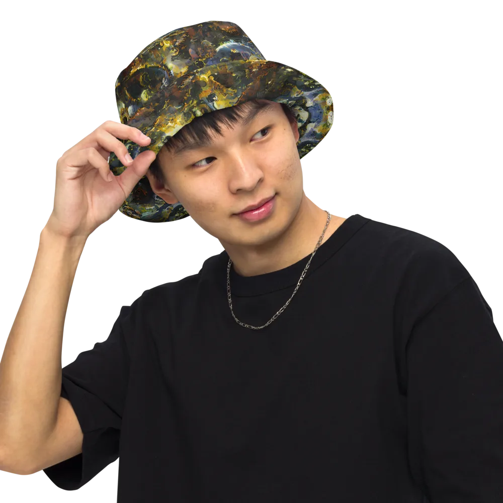 Obsidian Canopy on Reversible Bucket Hat — Front Inside