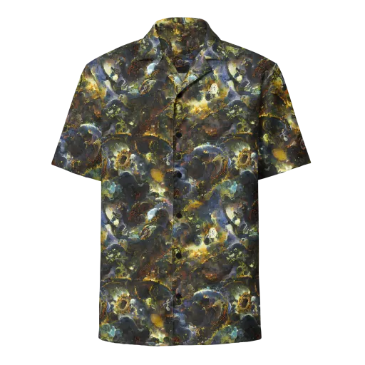 Obsidian Canopy on a Button Shirt