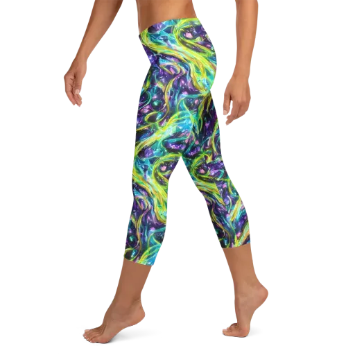 Hypercolor Lagoon on a Capri Leggings