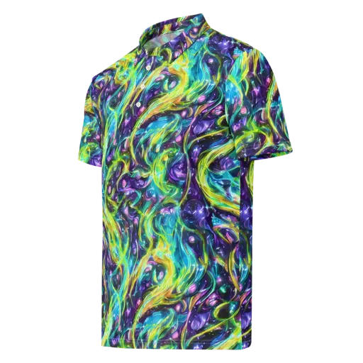 Hypercolor Lagoon on a Men's Slim Fit Polo Shirt