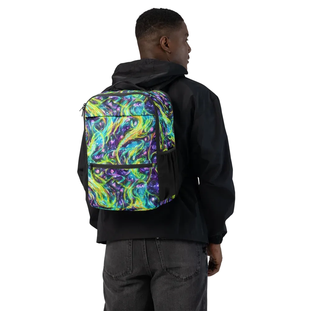 Hypercolor Lagoon on Utility Backpack — Back