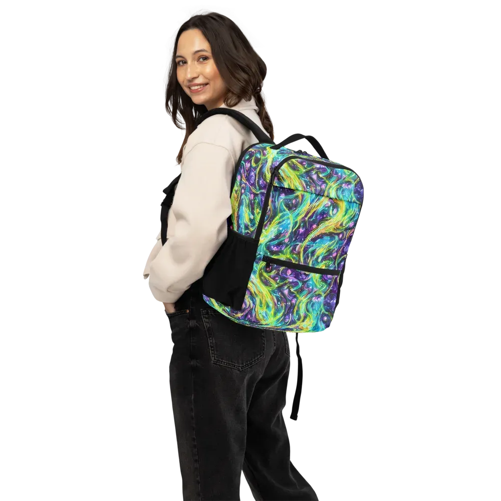 Hypercolor Lagoon on Utility Backpack — Back