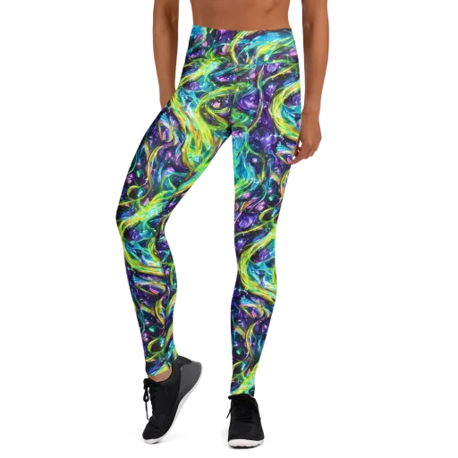 Hypercolor Lagoon on a Yoga Leggings