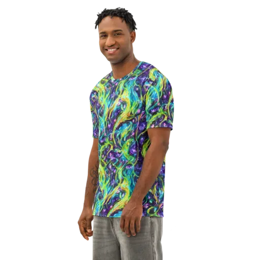 Hypercolor Lagoon on a Men's Cotton Crew Neck T-Shirt