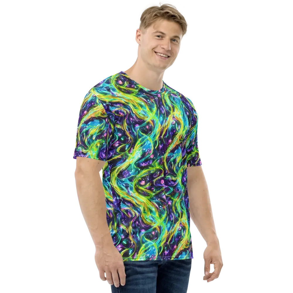 Hypercolor Lagoon on Men's Crew Neck T-Shirt — Right
