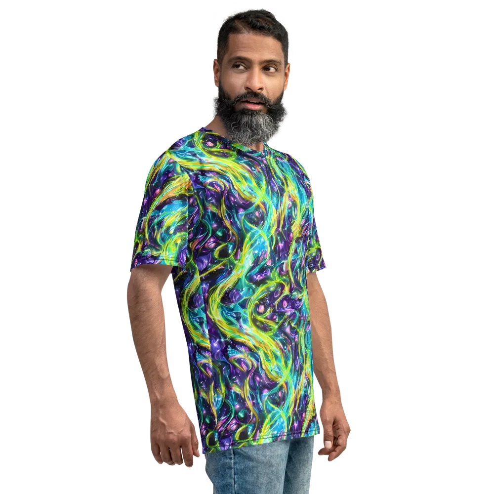 Hypercolor Lagoon on Men's Crew Neck T-Shirt — Right