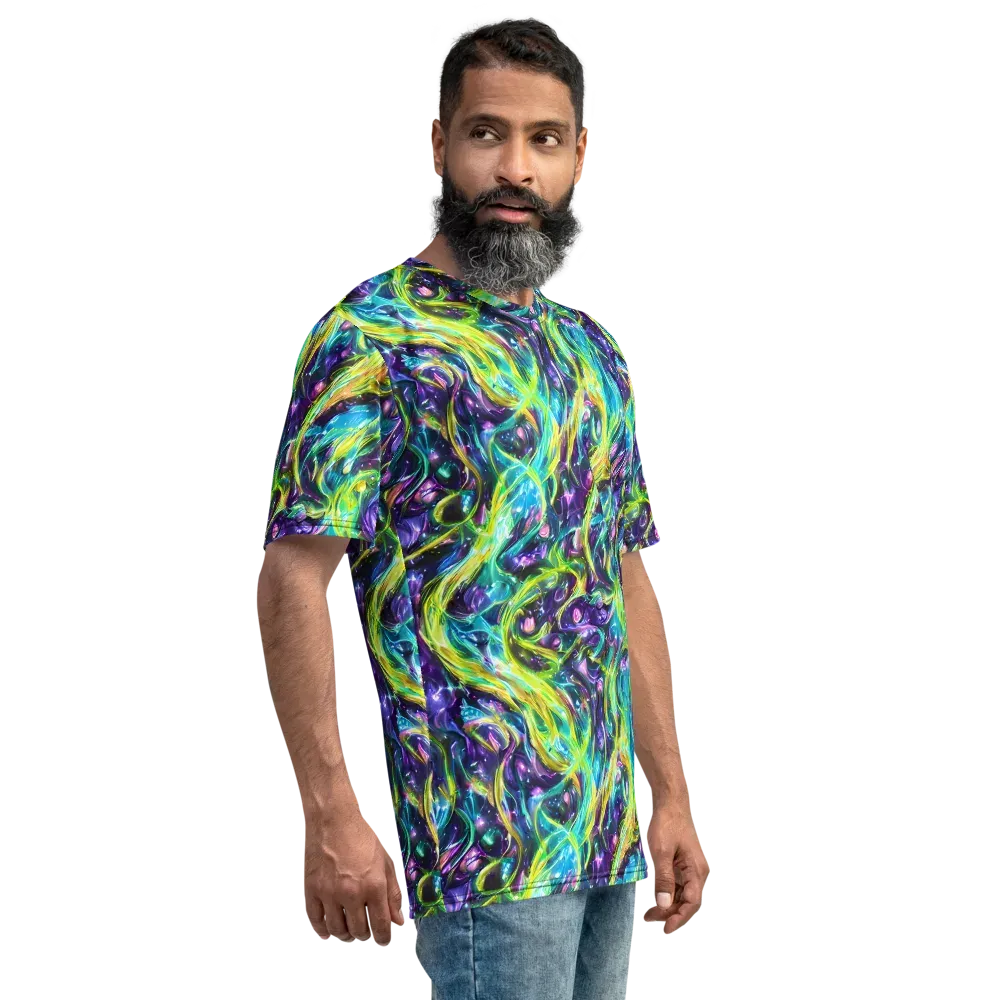 Hypercolor Lagoon on Men's Crew Neck T-Shirt — Right