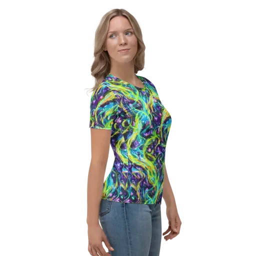 Hypercolor Lagoon on a Women's Crew Neck T-Shirt