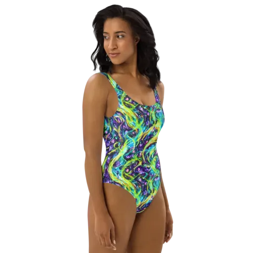 Hypercolor Lagoon on a One-Piece Swimsuit