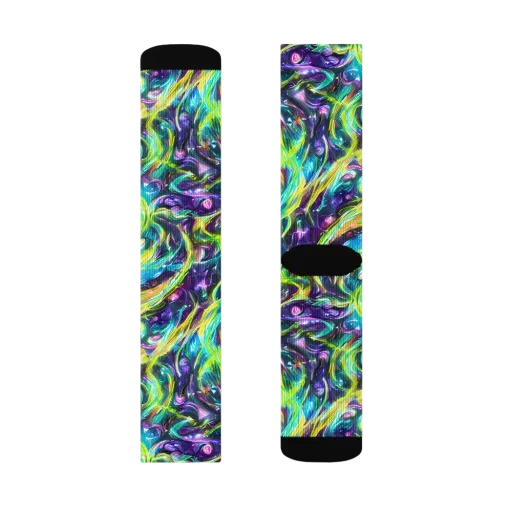 Hypercolor Lagoon on a Socks