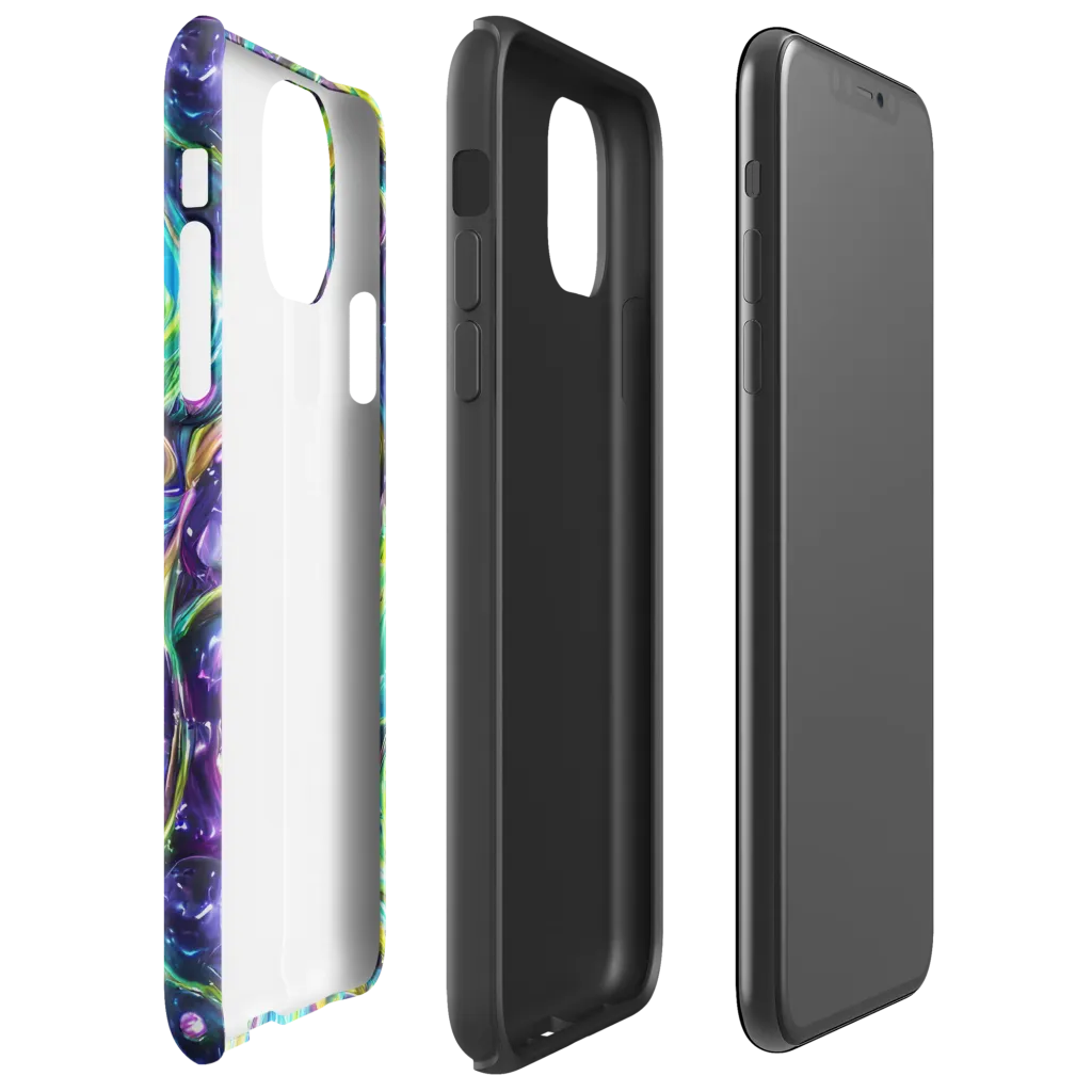 Hypercolor Lagoon on Tough Case for iPhone® — Right