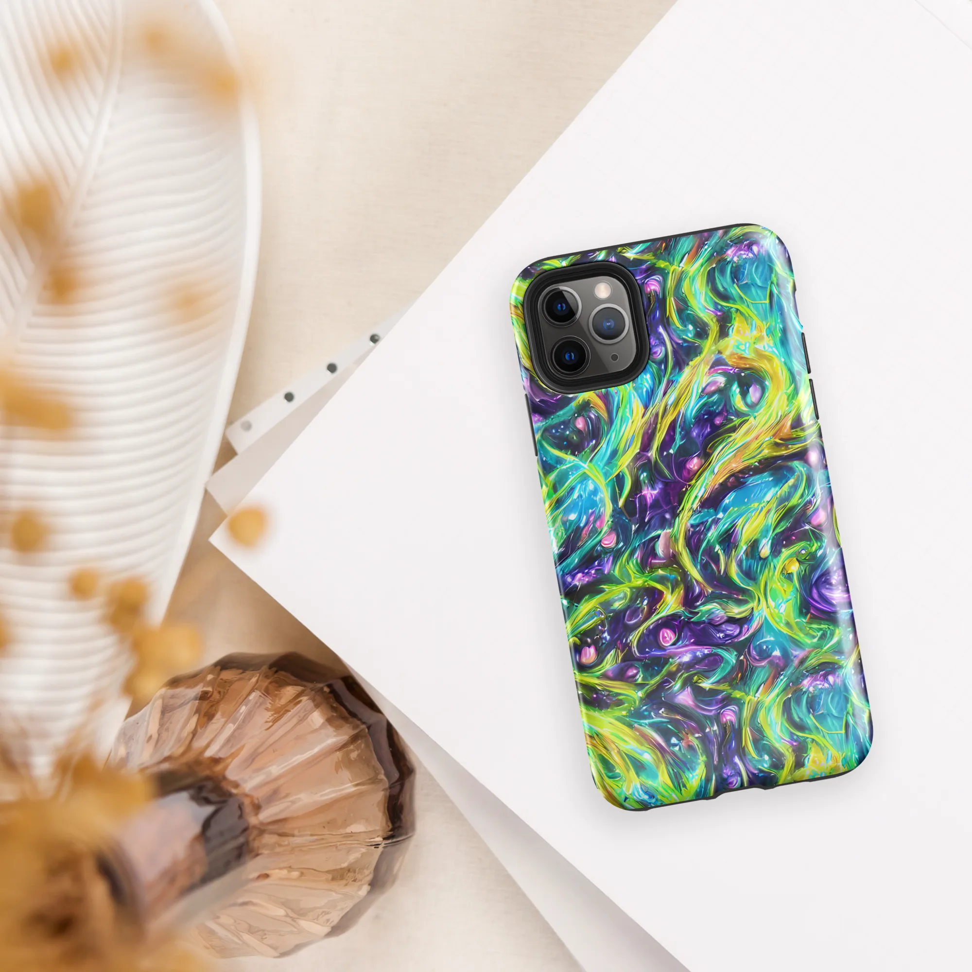 Hypercolor Lagoon on Tough Case for iPhone® — Front