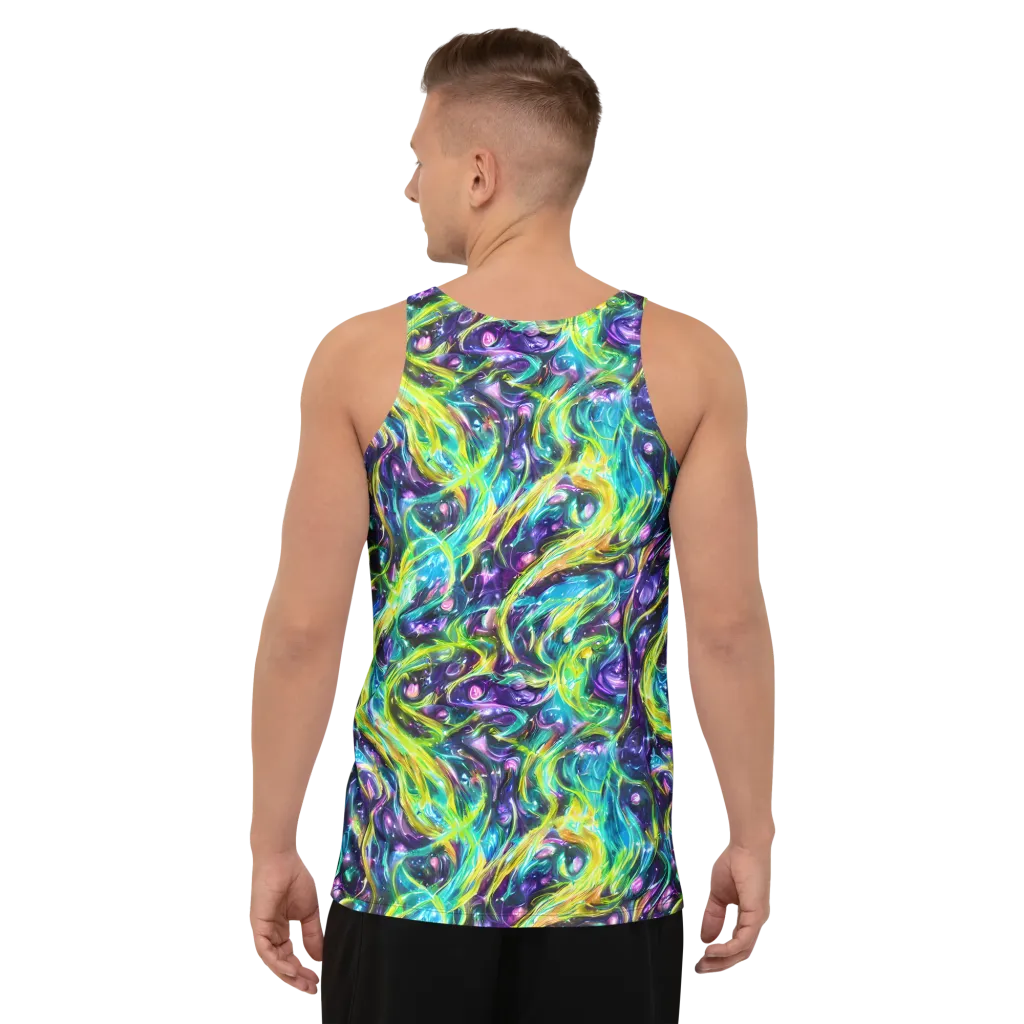 Hypercolor Lagoon on Men's Tank Top — Back