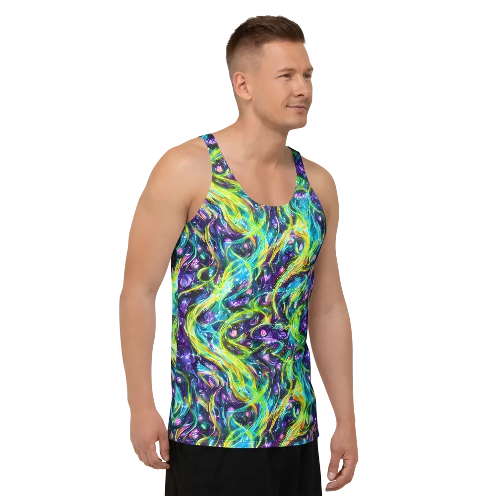 Hypercolor Lagoon on Men's Tank Top — Right Front