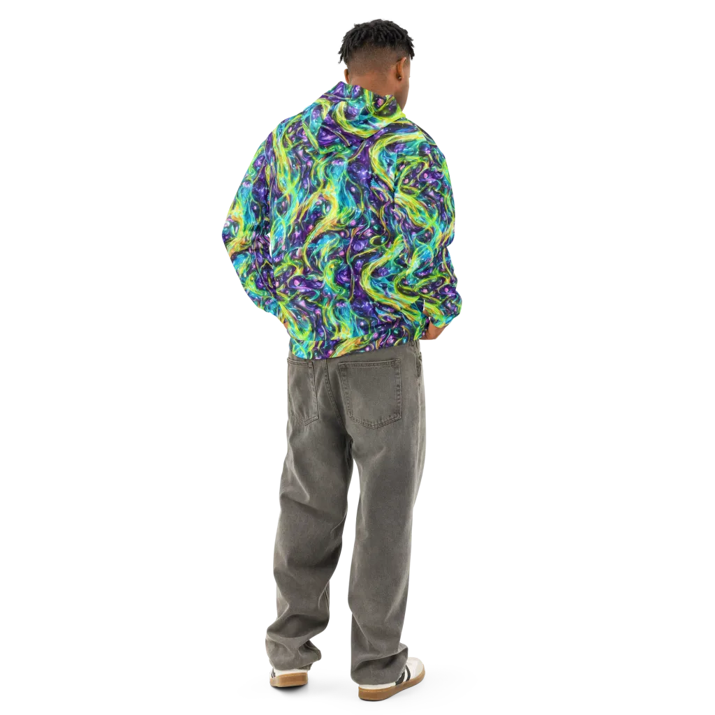 Hypercolor Lagoon on Cotton Hoodie — Back