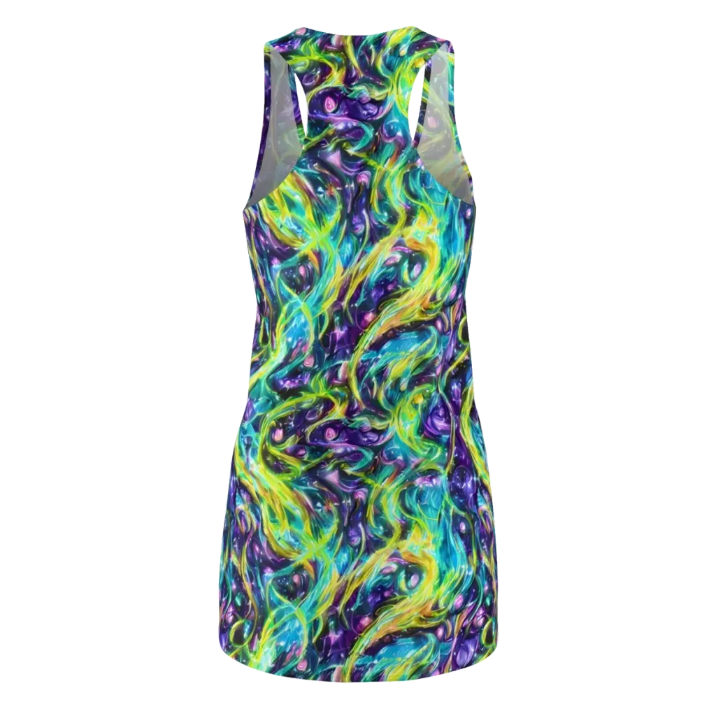 Hypercolor Lagoon on Racerback Dress — Back