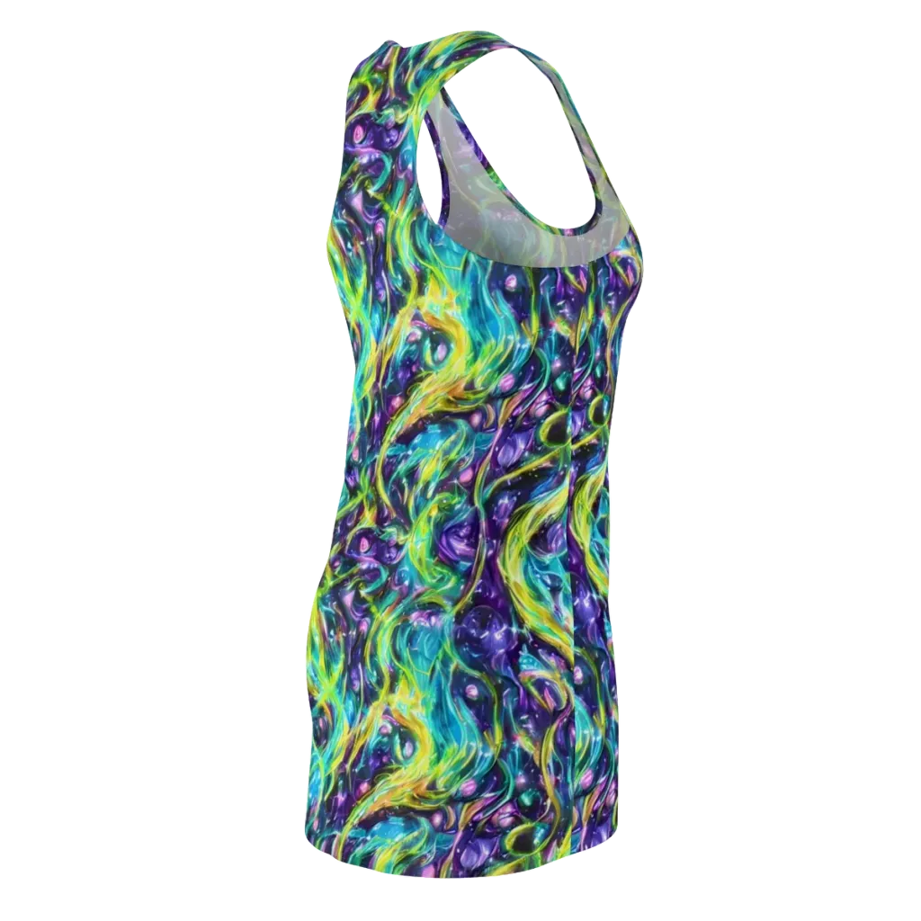 Hypercolor Lagoon on Racerback Dress — Back Side