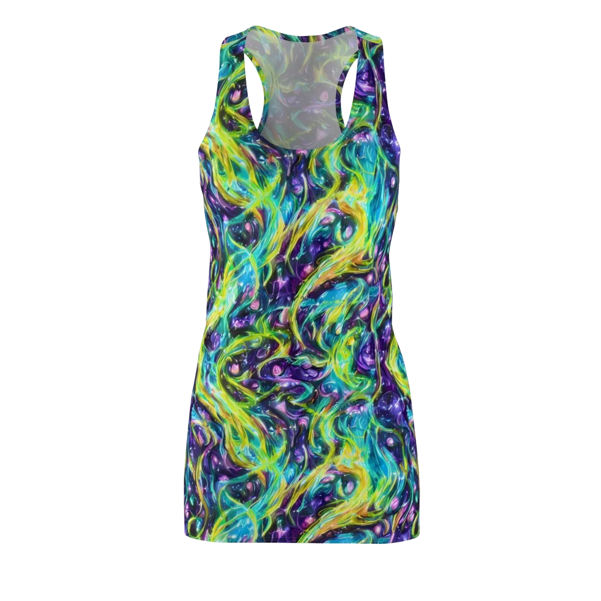 Hypercolor Lagoon on Racerback Dress — Front