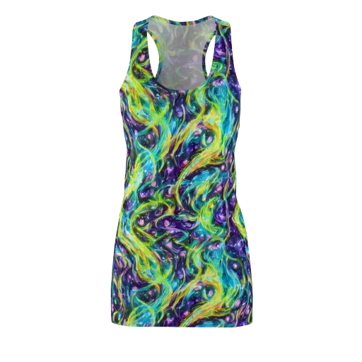 Hypercolor Lagoon on a Racerback Dress