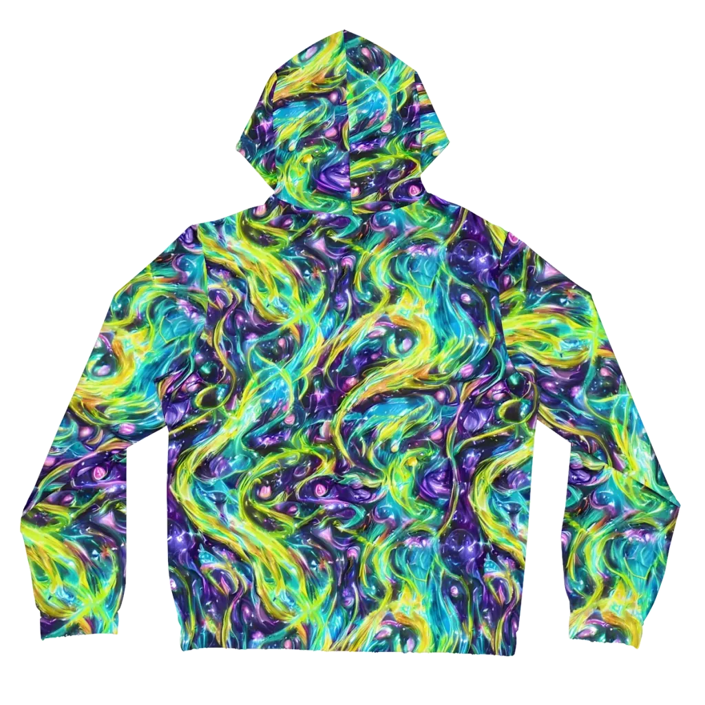 Hypercolor Lagoon on Women's Full-Zip Hoodie — Back